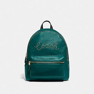 Coach Charlie backpack studded Coach Script New